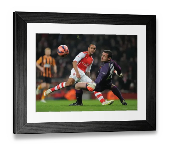 Framed Print : Theo Walcott Scores Past Steve Harper: Arsenal vs Hull City - FA Cup 2014-15 Framed Print : Theo Walcott Scores Past Steve Harper: Arsenal vs Hull City - FA Cup 2014-15