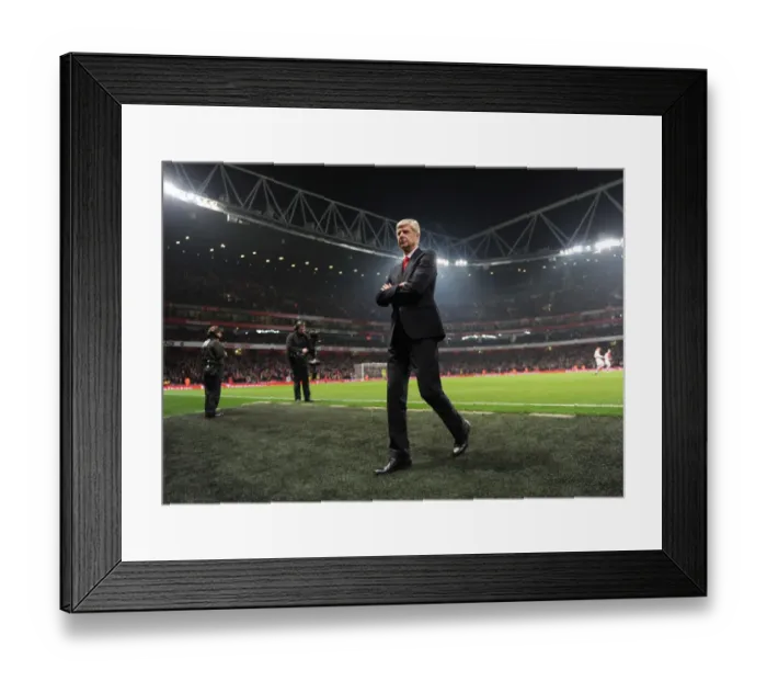 Framed Print : Arsene Wenger: Arsenal Manager Before FA Cup Match Against Hull City, 2015