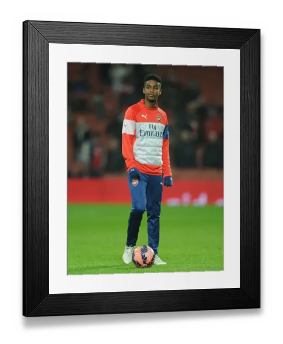 Framed Print : Gedion Zelalem Prepares for Arsenal's FA Cup Clash against Hull City Framed Print : Gedion Zelalem Prepares for Arsenal's FA Cup Clash against Hull City