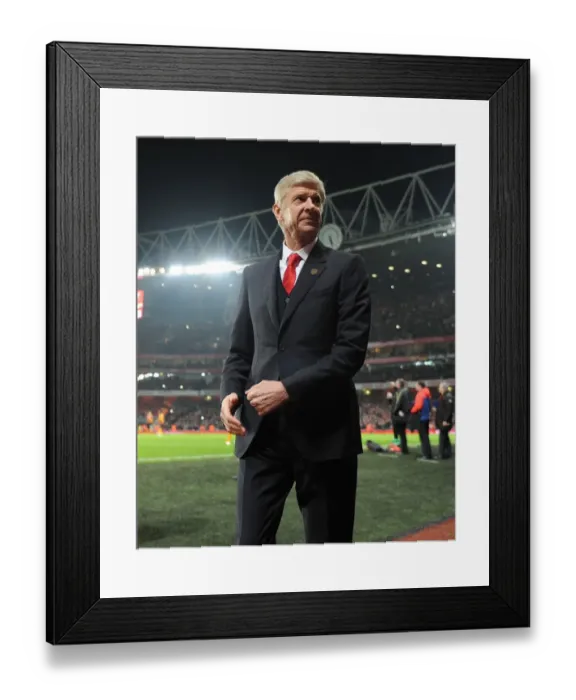 Framed Print : Arsene Wenger: Arsenal Manager Before FA Cup Match vs. Hull City (2014-15)