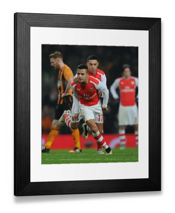 Framed Print : Arsenal: Sanchez and Oxlade-Chamberlain's Unforgettable FA Cup Double Strike Framed Print : Arsenal: Sanchez and Oxlade-Chamberlain's Unforgettable FA Cup Double Strike