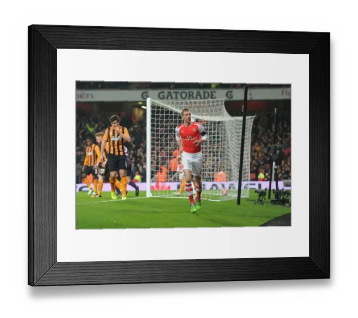 Framed Print : Per Mertesacker's FA Cup Winning Goal for Arsenal vs Hull City (2014-15)