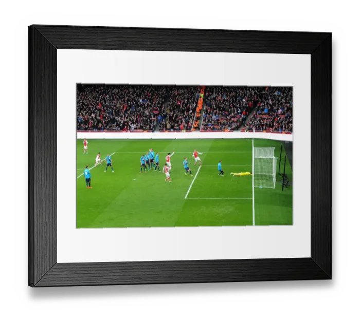 Framed Print : Alexis Sanchez's Stunner: Arsenal's Decisive Free Kick vs Stoke City (2014-15) Framed Print : Alexis Sanchez's Stunner: Arsenal's Decisive Free Kick vs Stoke City (2014-15)