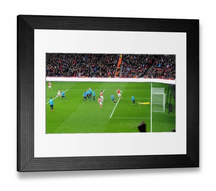 Framed Print : Alexis Sanchez's Double Strike: Arsenal's Free-Kick Victory Over Stoke City (2014-15) Framed Print : Alexis Sanchez's Double Strike: Arsenal's Free-Kick Victory Over Stoke City (2014-15)