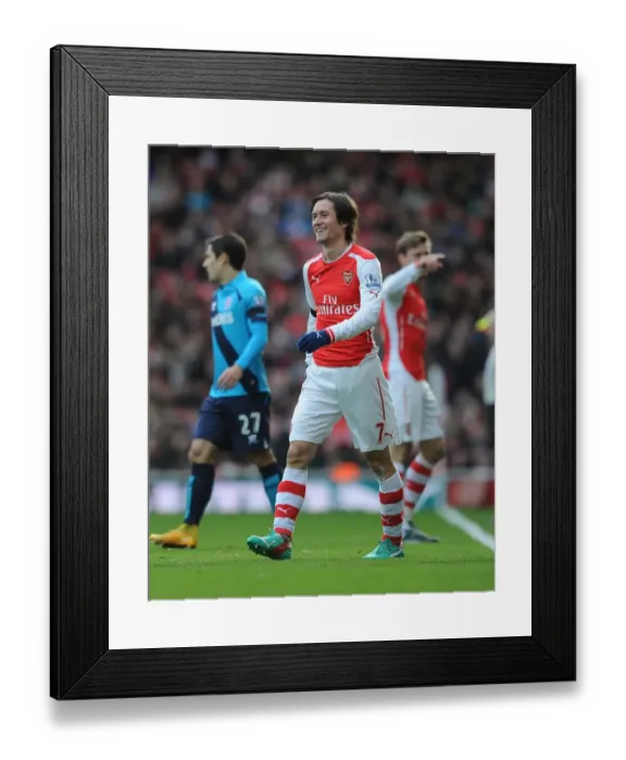 Framed Print : Arsenal's Rosicky in Action against Stoke City (2014-15) Framed Print : Arsenal's Rosicky in Action against Stoke City (2014-15)
