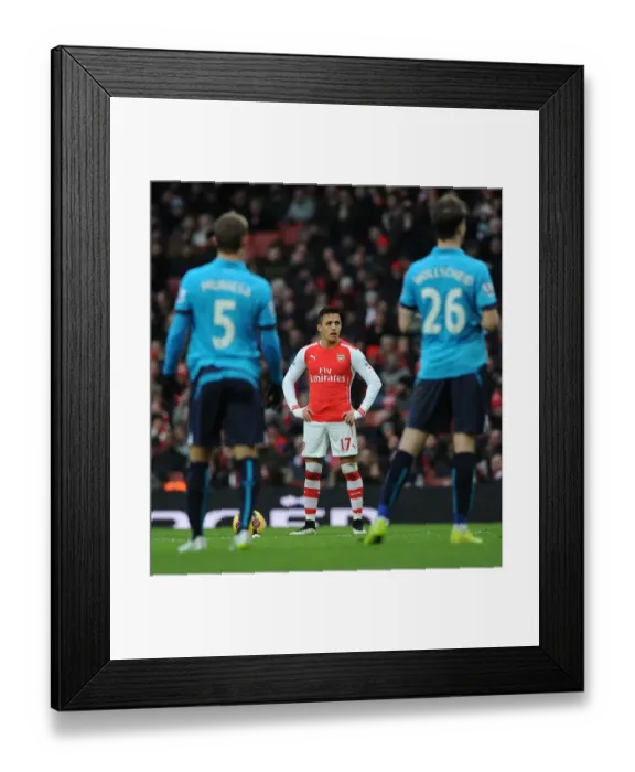 Framed Print : Alexis Sanchez: In Action for Arsenal vs. Stoke City (2014-15)