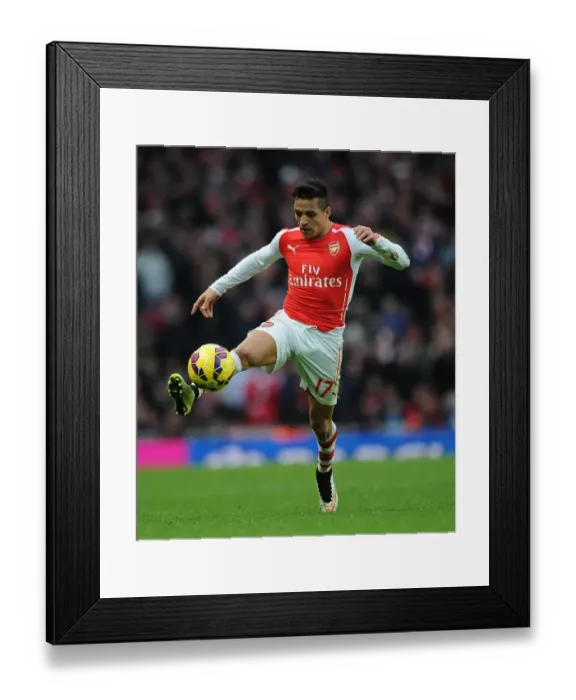 Framed Print : Arsenal's Alexis Sanchez in Action: Arsenal vs. Stoke City (Premier League 2014-15) Framed Print : Arsenal's Alexis Sanchez in Action: Arsenal vs. Stoke City (Premier League 2014-15)