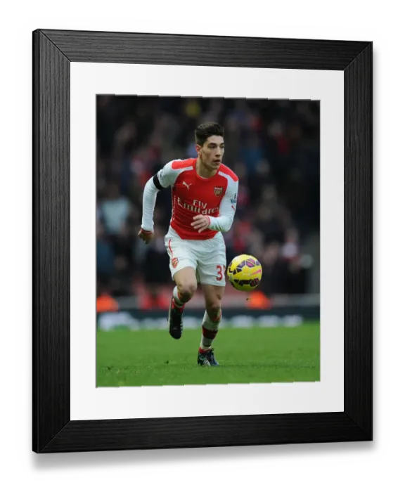 Framed Print : Arsenal's Hector Bellerin in Action Against Stoke City (Premier League 2014-15)