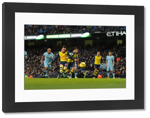 Santi Cazorla Scores Penalty: Manchester City vs Arsenal, Premier League 2014-15