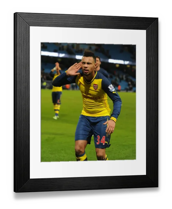 Framed Print : Francis Coquelin's Celebration: Arsenal's Victory over Manchester City in the 2014-15 Premier League Framed Print : Francis Coquelin's Celebration: Arsenal's Victory over Manchester City in the 2014-15 Premier League