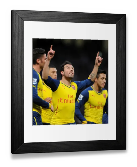 Framed Print : Santi Cazorla's Goal: Manchester City vs. Arsenal, Premier League 2014-15 Framed Print : Santi Cazorla's Goal: Manchester City vs. Arsenal, Premier League 2014-15