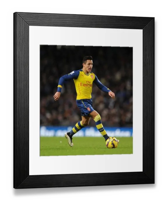 Framed Print : Alexis Sanchez: Manchester City vs. Arsenal, Premier League Showdown (2014-15)