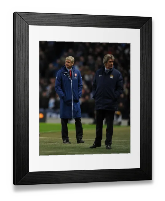 Framed Print : Arsene Wenger at Manchester City vs Arsenal, Premier League 2014-15 Framed Print : Arsene Wenger at Manchester City vs Arsenal, Premier League 2014-15