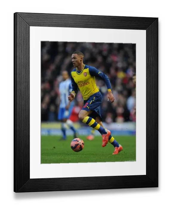Framed Print : Kieran Gibbs in Action: Arsenal vs. Brighton & Hove Albion, FA Cup 2015