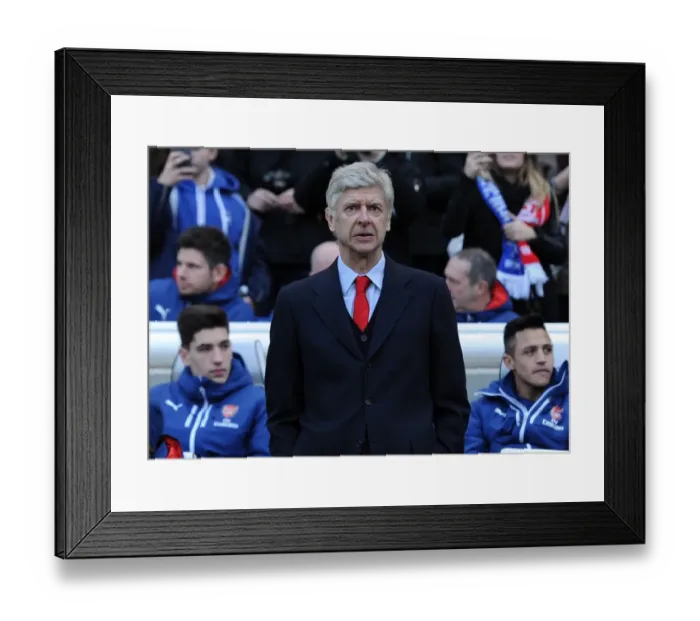 Framed Print : Arsene Wenger: Arsenal Manager at Brighton & Hove Albion, FA Cup Fourth Round, 2015 Framed Print : Arsene Wenger: Arsenal Manager at Brighton & Hove Albion, FA Cup Fourth Round, 2015