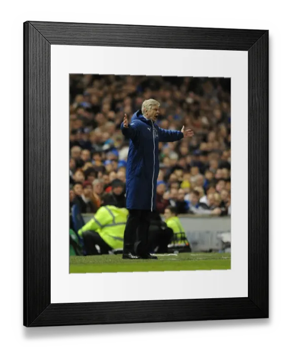 Framed Print : Arsene Wenger and Arsenal in FA Cup Clash against Brighton & Hove Albion