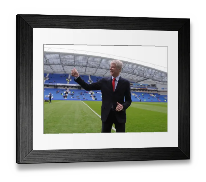 Framed Print : Arsene Wenger before FA Cup Match: Brighton & Hove Albion vs. Arsenal (2015) Framed Print : Arsene Wenger before FA Cup Match: Brighton & Hove Albion vs. Arsenal (2015)