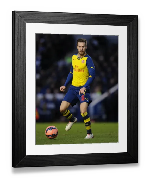 Framed Print : Aaron Ramsey in Action: Arsenal vs. Brighton & Hove Albion, FA Cup 2014 / 15 Framed Print : Aaron Ramsey in Action: Arsenal vs. Brighton & Hove Albion, FA Cup 2014 / 15
