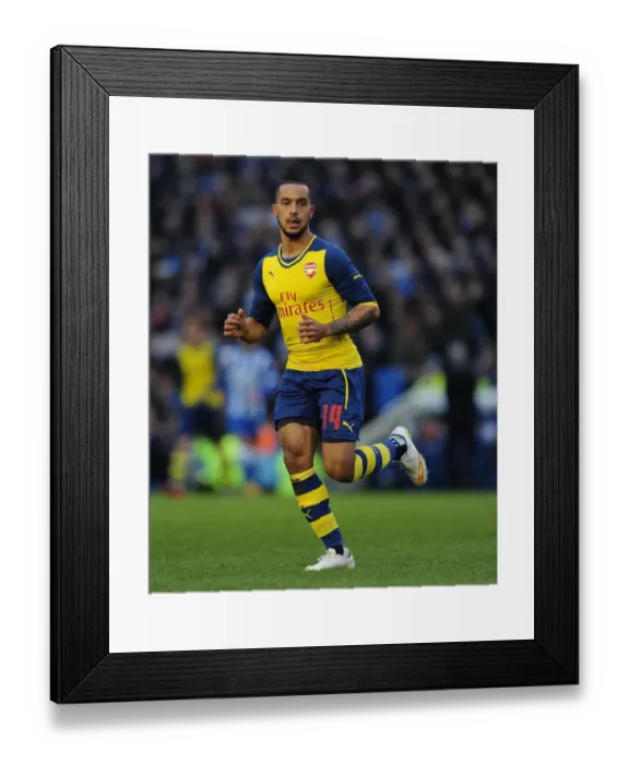 Framed Print : Theo Walcott in Action: Arsenal vs. Brighton & Hove Albion, FA Cup 2014 / 15 Framed Print : Theo Walcott in Action: Arsenal vs. Brighton & Hove Albion, FA Cup 2014 / 15