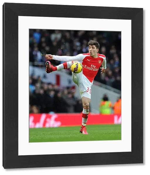 Hector Bellerin in Action: Arsenal vs Aston Villa, Premier League 2014-15