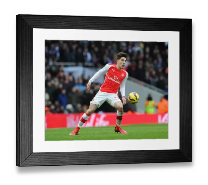 Framed Print : Hector Bellerin (Arsenal). Arsenal 5: 0 Aston Villa. Barclays Premier League. Emirates Stadium Framed Print : Hector Bellerin (Arsenal). Arsenal 5: 0 Aston Villa. Barclays Premier League. Emirates Stadium