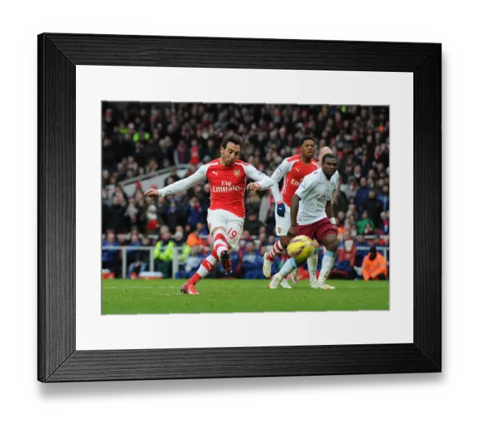 Framed Print : Santi Cazorla Scores Penalty: Arsenal's Fourth Goal vs Aston Villa (2014-15) Framed Print : Santi Cazorla Scores Penalty: Arsenal's Fourth Goal vs Aston Villa (2014-15)