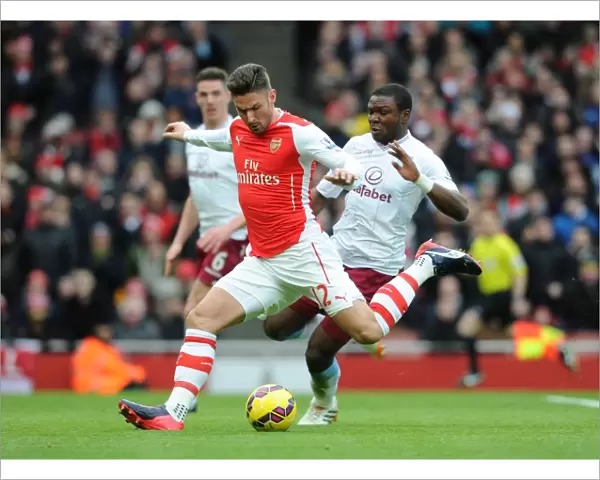Giroud's Intense Goal: Arsenal vs. Aston Villa, Premier League 2014-15