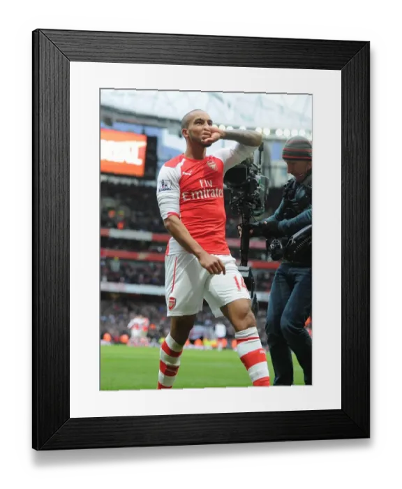 Framed Print : Theo Walcott's Hat-Trick: Arsenal vs. Aston Villa, Premier League 2014-15 Framed Print : Theo Walcott's Hat-Trick: Arsenal vs. Aston Villa, Premier League 2014-15
