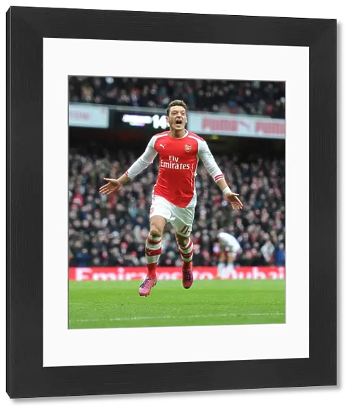 Mesut Ozil Scores the Decisive Goal: Arsenal's Triumph over Aston Villa, Premier League 2014-15
