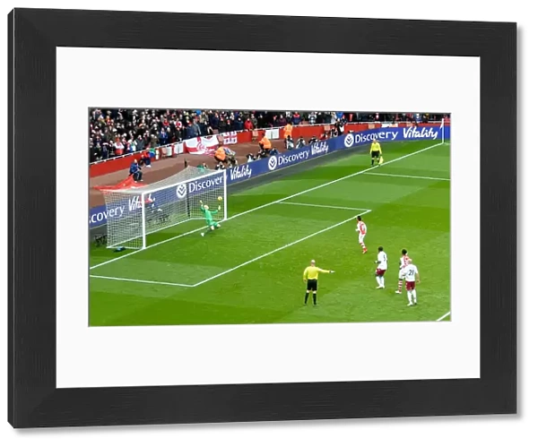Santi Cazorla's Game-Changing Penalty: Arsenal's Victory over Aston Villa (2015)