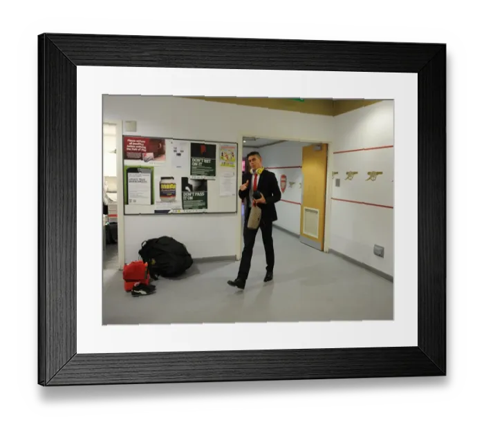 Framed Print : Gabriel's Pre-Match Focus: Arsenal FC vs. Aston Villa (2015) Framed Print : Gabriel's Pre-Match Focus: Arsenal FC vs. Aston Villa (2015)