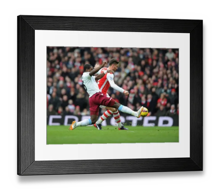 Framed Print : Olivier Giroud's Chip: Arsenal's Winning Goal Against Aston Villa (2014-15) Framed Print : Olivier Giroud's Chip: Arsenal's Winning Goal Against Aston Villa (2014-15)