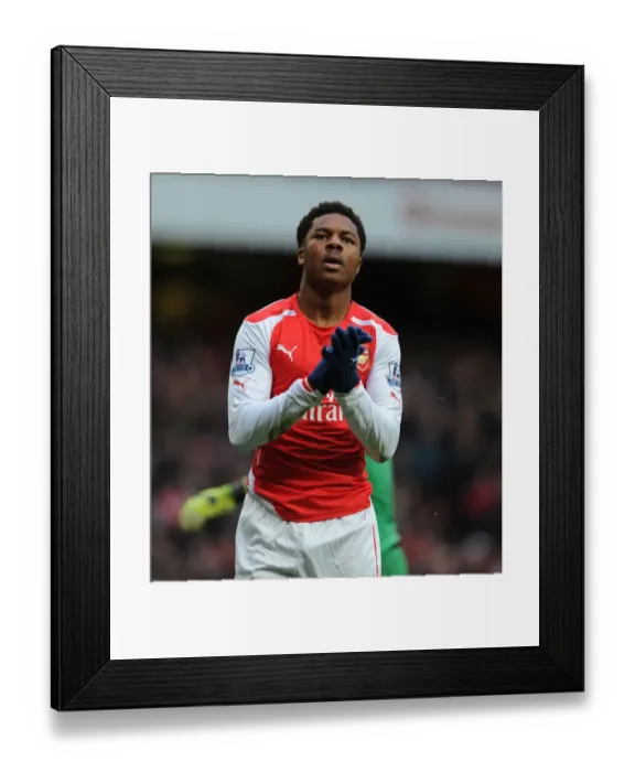 Framed Print : Chuba Akpom in Action: Arsenal vs Aston Villa, Premier League 2014-15 Framed Print : Chuba Akpom in Action: Arsenal vs Aston Villa, Premier League 2014-15