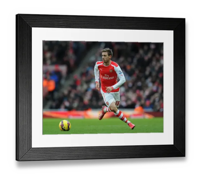 Framed Print : Nacho Monreal in Action: Arsenal vs Aston Villa, Premier League 2014-15 Framed Print : Nacho Monreal in Action: Arsenal vs Aston Villa, Premier League 2014-15