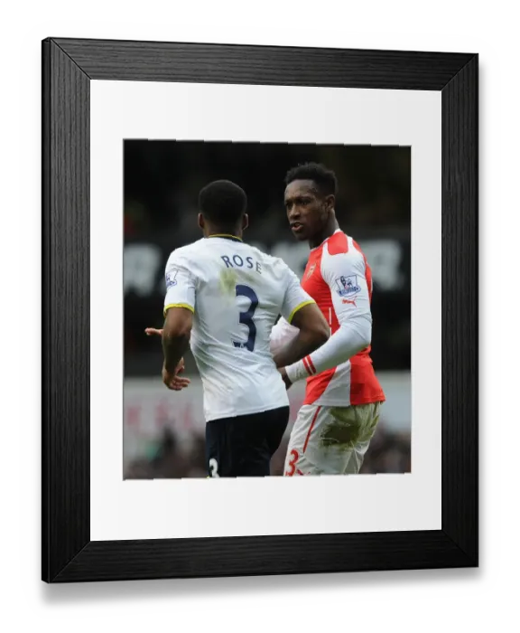 Framed Print : Welbeck and Rose Clash: Tottenham vs. Arsenal, Premier League 2014-15 Framed Print : Welbeck and Rose Clash: Tottenham vs. Arsenal, Premier League 2014-15