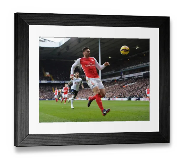Framed Print : Giroud in Action: Arsenal vs. Tottenham, Premier League 2014-15 Framed Print : Giroud in Action: Arsenal vs. Tottenham, Premier League 2014-15