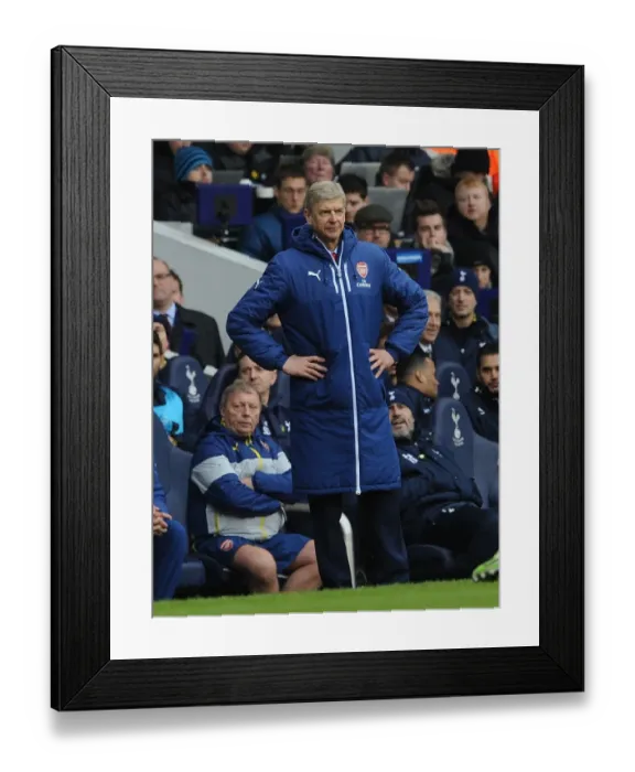 Framed Print : Arsene Wenger Leads Arsenal Against Tottenham in Premier League Clash, 2014-15 Framed Print : Arsene Wenger Leads Arsenal Against Tottenham in Premier League Clash, 2014-15