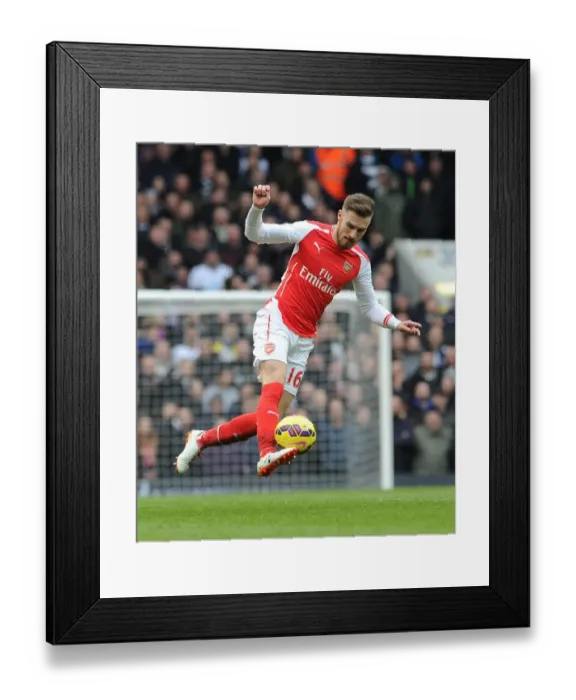Framed Print : Ramsey in Action: Tottenham vs. Arsenal, Premier League 2014-15