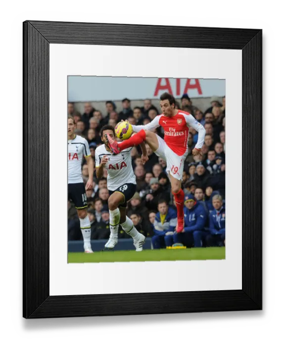 Framed Print : Clash of Midfield Titans: Cazorla vs. Dembele - Arsenal vs. Tottenham, Premier League 2014-15 Framed Print : Clash of Midfield Titans: Cazorla vs. Dembele - Arsenal vs. Tottenham, Premier League 2014-15