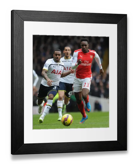 Framed Print : Welbeck vs. Rose: Intense Battle in the 2014-15 Tottenham vs. Arsenal Premier League Clash Framed Print : Welbeck vs. Rose: Intense Battle in the 2014-15 Tottenham vs. Arsenal Premier League Clash