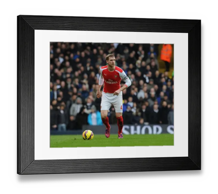 Framed Print : Per Mertesacker of Arsenal in Action Against Tottenham Hotspur - Premier League 2014-15