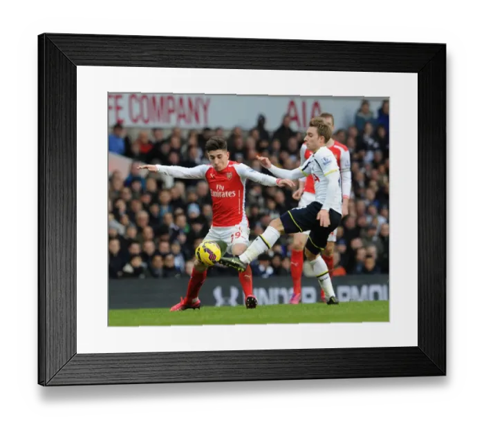Framed Print : Clash of the Capital Rivals: Hector Bellerin vs. Christian Eriksen in the Premier League Battle at White Hart Lane