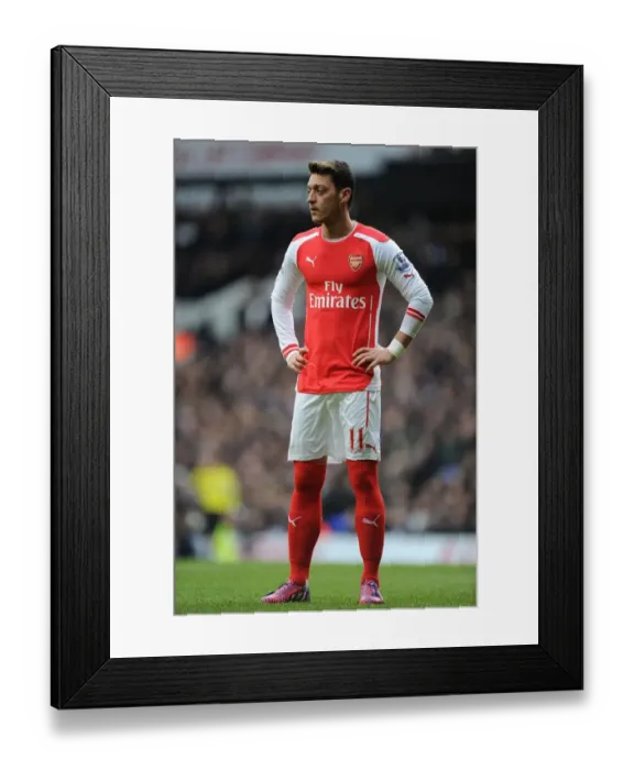 Framed Print : Mesut Ozil: In Action Against Tottenham in the Premier League, 2014-15
