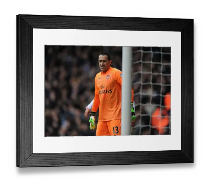 Framed Print : Arsenal's David Ospina in Action Against Tottenham Hotspur in the Premier League, London 2015 Framed Print : Arsenal's David Ospina in Action Against Tottenham Hotspur in the Premier League, London 2015