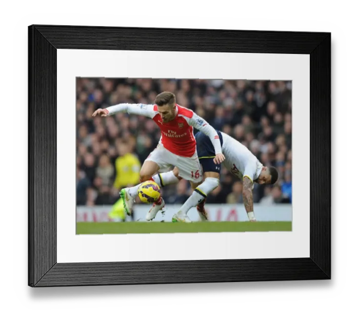Framed Print : Ramsey vs Walker: Intense Rivalry in the North London Derby, Tottenham vs Arsenal, Premier League 2014-15 Framed Print : Ramsey vs Walker: Intense Rivalry in the North London Derby, Tottenham vs Arsenal, Premier League 2014-15