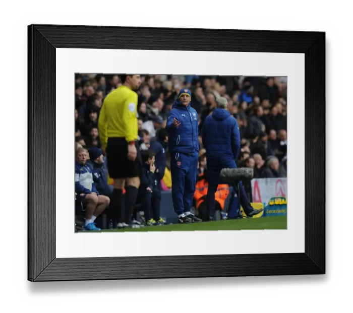 Framed Print : Arsenal Assistant Manager Steve Bould at Tottenham-Arsenal Premier League Clash (2014-15)