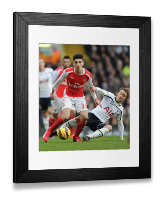 Framed Print : Clash of the Capital Rivals: Bellerin vs. Eriksen - Premier League Showdown between Arsenal and Tottenham