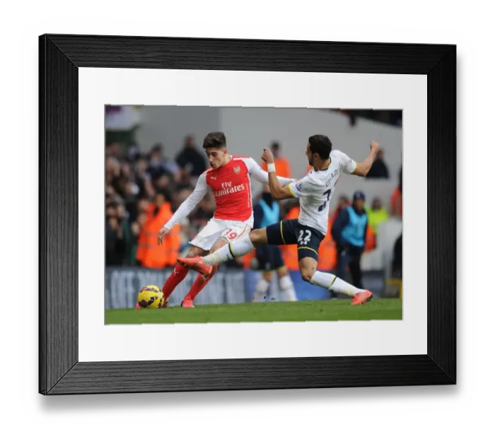 Framed Print : Clash of London Rivals: Hector Bellerin vs. Nacer Chadli in the Premier League Battle Framed Print : Clash of London Rivals: Hector Bellerin vs. Nacer Chadli in the Premier League Battle