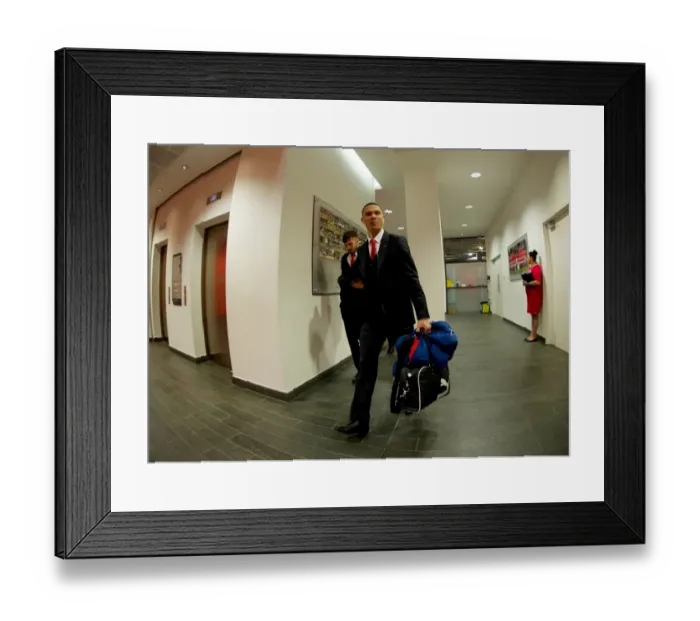 Framed Print : Arsenal's Kieran Gibbs Approaches Emirates Stadium for Arsenal v Leicester City Premier League Clash (2014-15)