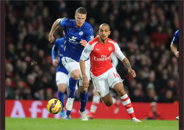 Theo Walcott Dashes Past Robert Huth: Arsenal vs Leicester City, Premier League 2014-15